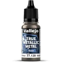 Wittmax Hobbyverf Acrylverf - 77139 True Metallic Metal - Base - Verouderd Metaal - Acryl - Verf flesje - 1x 18 ml