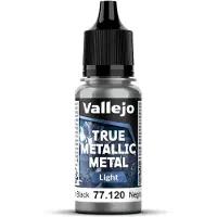 Wittmax Hobbyverf Acrylverf - 77120 True Metallic Metal - Light - Obsidiaan Zwart - Acryl - Verf flesje - 1x 18 ml