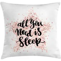 Abakuhaus Kussenhoes – 40x40 cm – Dubbelzijdig bedrukt – Lichtroze/zwart, Polyester