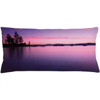 Abakuhaus Nautische Kussenhoes – Lila, 90x40 cm – Dubbelzijdig bedrukt