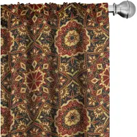 Abakuhaus Microvezelgordijnen – Turks patroon, 2x75x225 cm