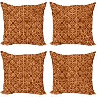 Abakuhaus Kussenhoes Set Antiek – 4x45 cm – Dubbelzijdig – Microvezel Bruin