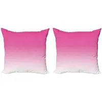 Abakuhaus Ombre Kussenhoes – Set 2x40x40 cm – Mikrofaser – Roze