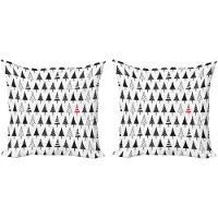 Abakuhaus Kussenhoezen Set 2x40x40 cm – Dubbelzijdig bedrukt – Microfiber
