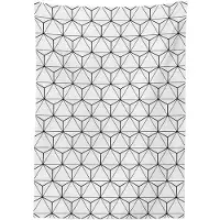 Abakuhaus Geometrisch Tafellaken – 140x240 cm – Zwart/Wit Satijn