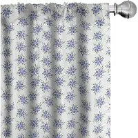 Abakuhaus Tuinkunst Gordijnen – 2x75×245 cm – Hemelsblauw, Groen & Wit