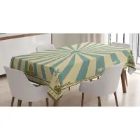 Abakuhaus Circus tafellaken – ster, amandelgroen crème, 140x240 cm