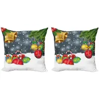 Abakuhaus Kerst Kussenhoes Set – 2x 40x40 cm – Dubbelzijdig