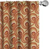 Abakuhaus Verbrand Oranje – 2x75x175 cm – Voorhangset, Microfaser