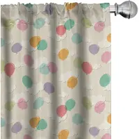 Abakuhaus Gordijnen – 2x microvezel, veelkleurig, 75x245 cm, roedezak 6,5 cm
