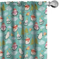 Abakuhaus – Gordijnen 2x75x175 cm – Microvezel, Seafoam Multicolor