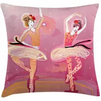 Abakuhaus Balletkussenhoes – Beidzijdig bedrukt – 40x40 cm