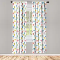 Abakuhaus Raamgordijnen – 2-delige 75x225 cm – Meerkleurig, Roedezak