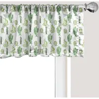 Abakuhaus Cactus Raamvalletje, Gordijnvalletje voor Keuken en Slaapkamer met Tunnelzoom, 137 cm x 30 cm, Varen Groen Appel