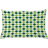 Abakuhaus Geometrische Kussenhoes – Vintage Diamantlijn – 65x40 cm – Beide zijden bedrukt