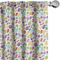 Abakuhaus cijfergordijnen – Kleurrijke bubbel – 2x75x175 cm – microvezel