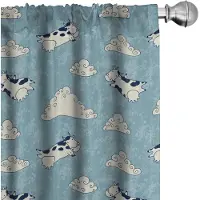 Abakuhaus – Kleutergordijnen – 2x75x175 cm – Mikrofaser – Halve verduistering