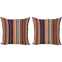 Abakuhaus Abstrakt Kussenhoes Set – 2x50x50 cm – Multicolor, Dubbelzijdig bedrukt