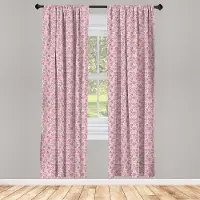 Abakuhaus Liebe Gordijnen – 2x75x175 cm – microvezel – gedeeltelijke verduistering