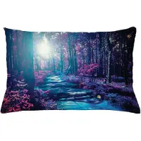 Abakuhaus Mystieke Woud Kussenhoes – Decoratief, Dubbelzijdig bedrukt – 65×40 cm – Meerkleurig
