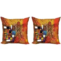 Abakuhaus – Kussenhoes 2x40 cm – Dubbelzijdig bedrukt – Multicolor