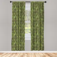Abakuhaus Junglebladeren Voorhangen – 2x75x175 cm – Microvezel