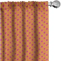 Abakuhaus oranje – roze voorhangen 2-delige set 75x225 cm – microvezel
