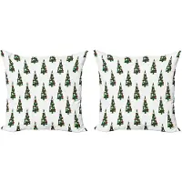Abakuhaus Geometrische kussenhoes – 2×45 cm – Dubbelzijdig – jagergroen
