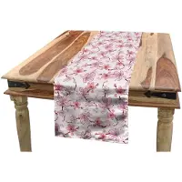 Abakuhaus Tafelloper – Japanse kersenbloesem – 40×300 cm – Lichtroze