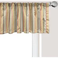 Abakuhaus Vintage Raamvalletje, Gordijnvalletje voor Keuken en Slaapkamer met Tunnelzoom, 137 cm x 45 cm, Mosterdoranje