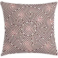 Abakuhaus Geometrische kussenhoes – Barok Boho – 50x50 cm, beige/bruin