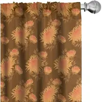 Abakuhaus – Gordijnen 2-delig set 75x175 cm – Mikrofaser – Ginger Caramel