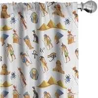 Abakuhaus Voorhangen – Egyptisch Mythos – 2x75x175 cm – Multicolor