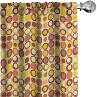 Abakuhaus – Midden twintigste-eeuwse stijl – 2x gordijnen 75x175 microvezel