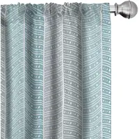 Abakuhaus Geometrische Gordijnen – 2-delig 75x175 cm – Mikrofaser – Halfdonkerend – Lichtblauw