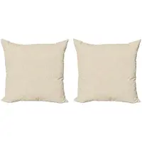Abakuhaus Kussenhoes-Set – Geometrisch Omgekeerde Y – 45x45 cm – Ivoor & Lichtbruin