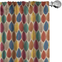 Abakuhaus Bos Gordijnen – 2x75x175 cm – microvezel – multicolor