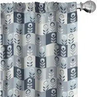 Abakuhaus Scandinavische Voorhangen – 2x75x245 cm – Microvezel, Halfdonker, Meerkleurig