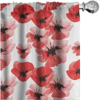 Abakuhaus Voorhang – Mohnbloemen 2x75x245 cm – Microvezel