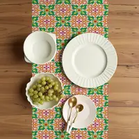 Abakuhaus Tafelrunner – Rechthoekig 40x225 cm – Wit/Meerkleurig