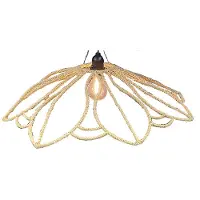 Anna's Collection Solar Hanglamp | Naturel | 55 x 10 cm | 3 meter snoer met clip | IP44