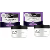 Olay Nachtcreme - Anti Wrinkle Firm & Lift - 2 x 50 ml Voordeelverpakking