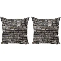 Abakuhaus kussenhoezen set 2x40x40 cm – dubbelzijdig bedrukt – microvezel
