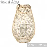 Natural Living "" LANTAARN AVA IN PAPIERTOUW DIAM 33CM x H52CM