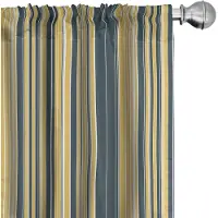 Abakuhaus Geometrische gordijnen – 2x75x225 cm – microvezel – donkerblauw