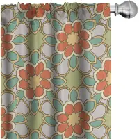 Abakuhaus Bloemen Gordijnen – 2x75x225 cm – Microvezel, halfdonker
