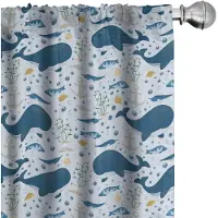 Abakuhaus Wal gordijnen – 2x75x225 cm – Babyblauw multicolor