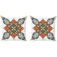 Abakuhaus Kussenhoezen – Set van 2x45x45 cm – dubbelzijdig bedrukt – kadetblauw