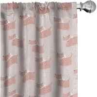 Abakuhaus Honden gordijnen – Abstrakt Welpen – 2x75x225 cm