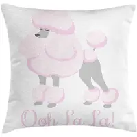 Abakuhaus Ooh La La Kussenhoes – Dubbelzijdig bedrukt 40x40 cm – Licht Mauve/Taupe